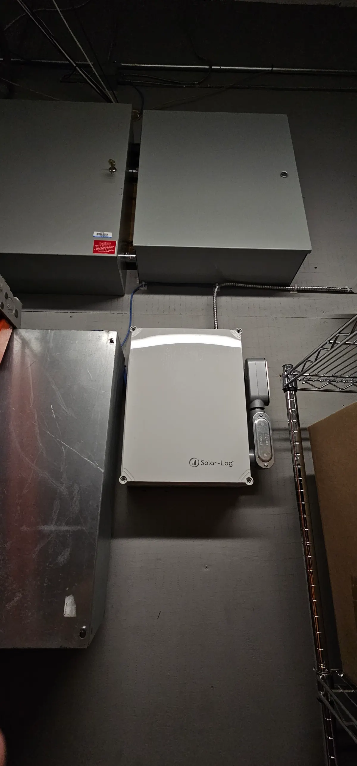 Solar-Log data logger wall mounted for solar system performance monitoring